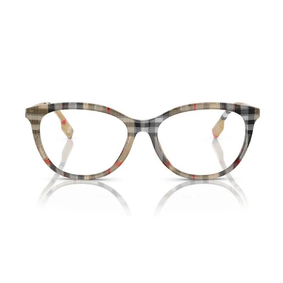 NEW BURBERRY EYEGLASSES VINTAGE CHECK WOMEN EYEWEAR BURBERRY BE2389 4087 - Picture 3 of 4